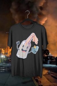 Kawaii Molotov cocktail t-shirt design