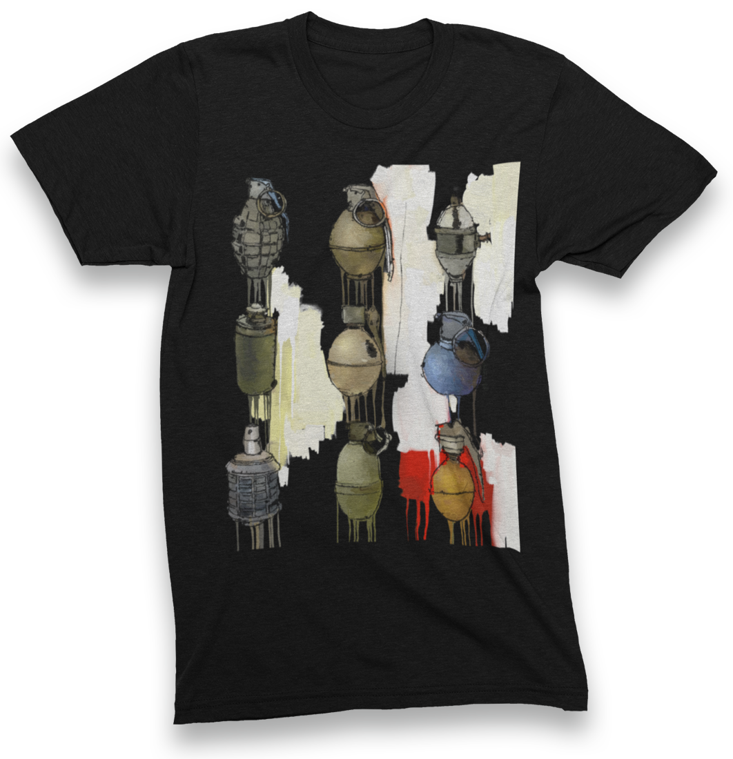 hand grenade t-shirt